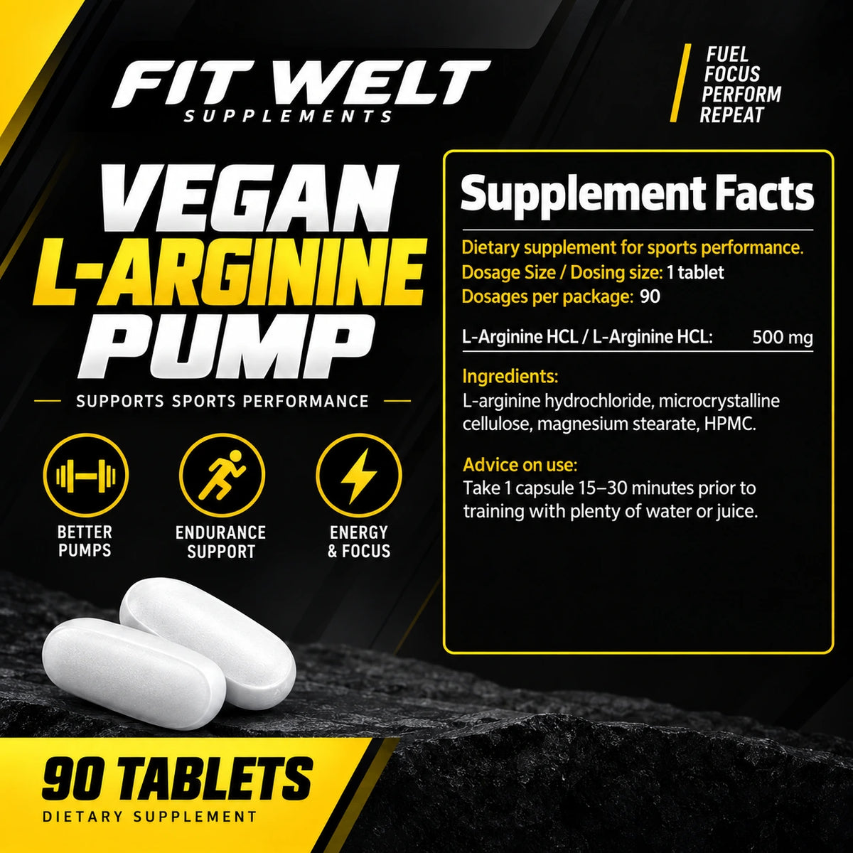 Vegan L-Arginine Pump