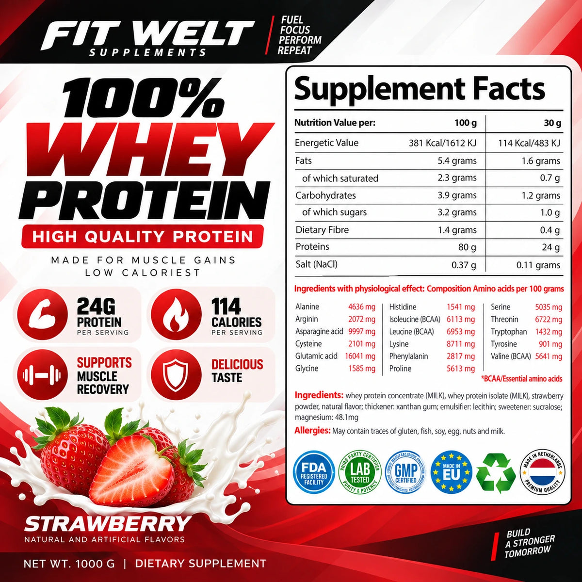 Whey Protein Strawberry