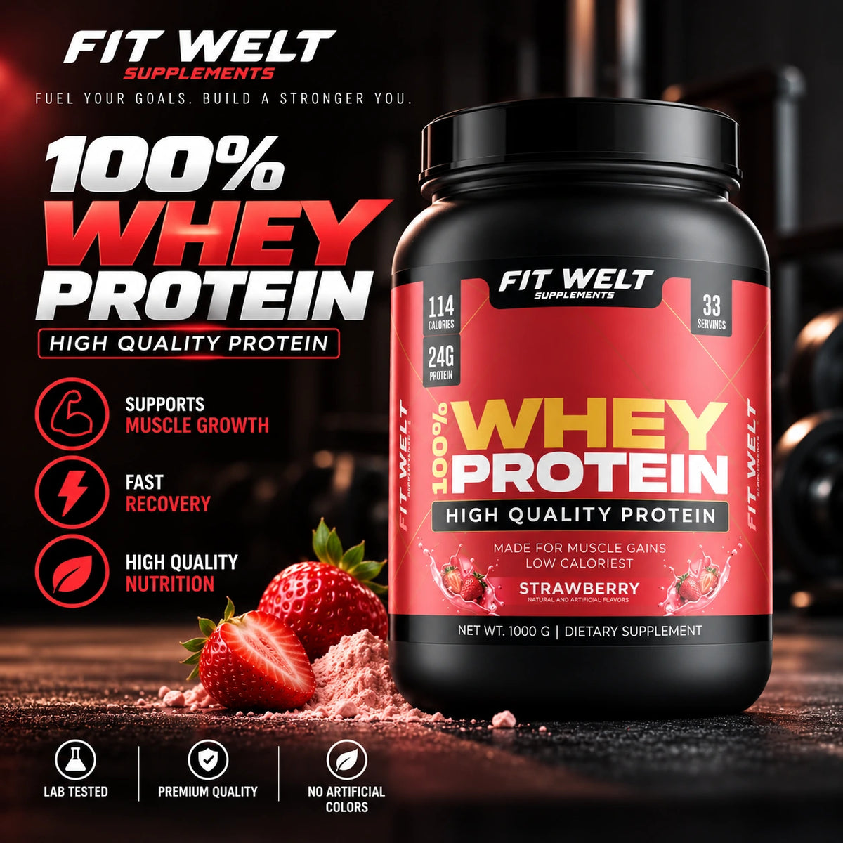 Whey Protein Strawberry