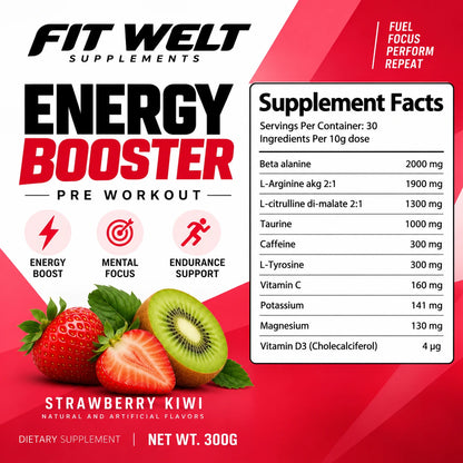 Pre Workout Strawberry Kiwi